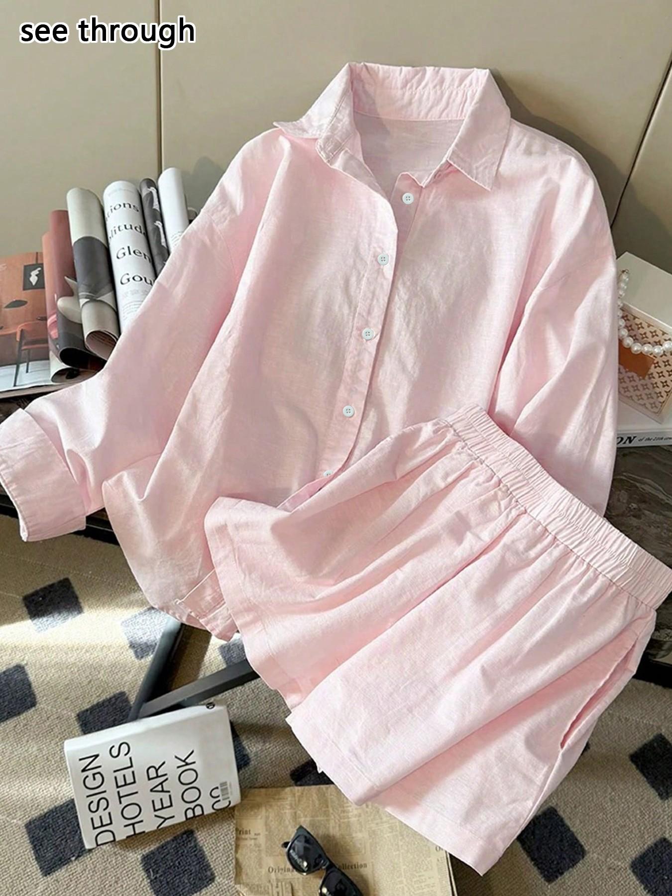 Blouse Off Shoulder - Women's Loose Fit Collar Cardigan Elastic