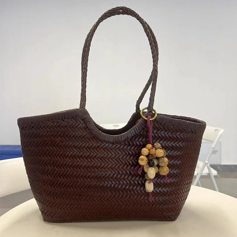 Brand Hand-woven Tote Bag Fren - Crochet Bag Raffia recension och pris