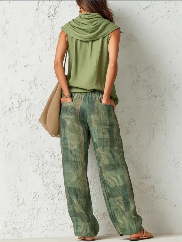 New Summer Women Pants 2 Piece - Linen Pant Wide recension och pris