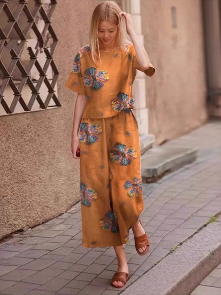 2025 Spring Summer New Plus Si - Linen Pant Wide recension och pris
