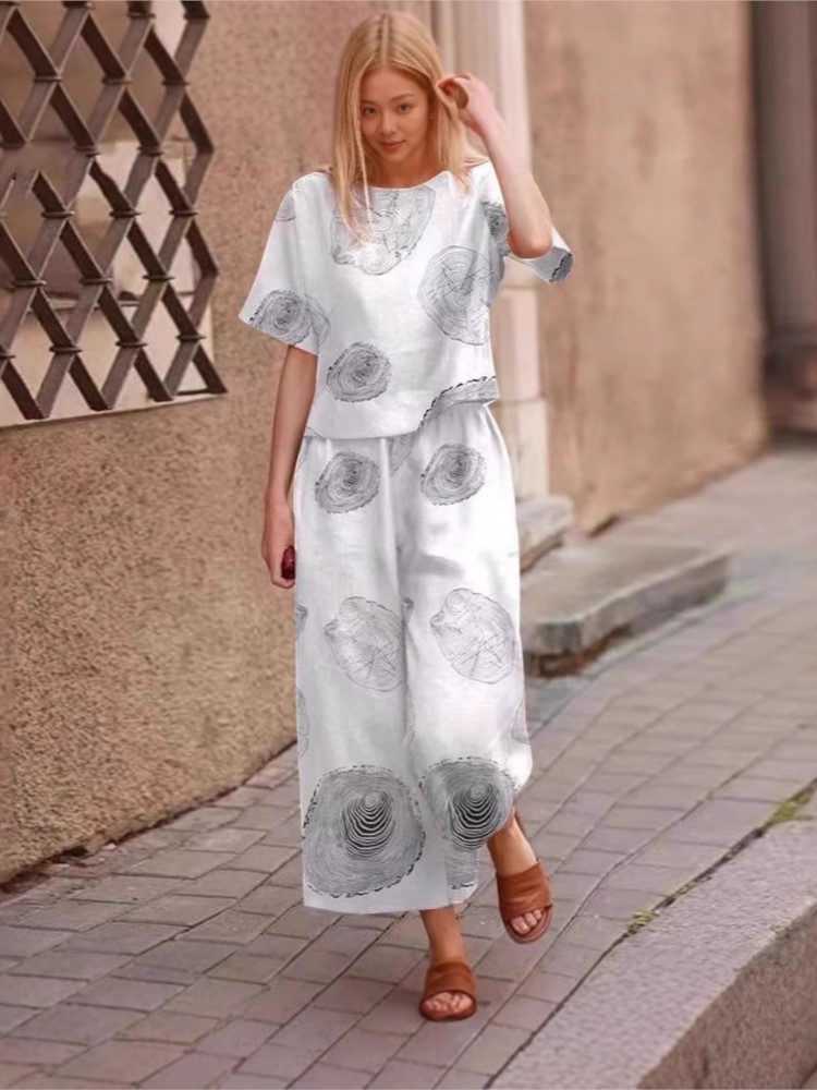 2025 Spring Summer New Plus Si - Linen Pant Wide recension och pris
