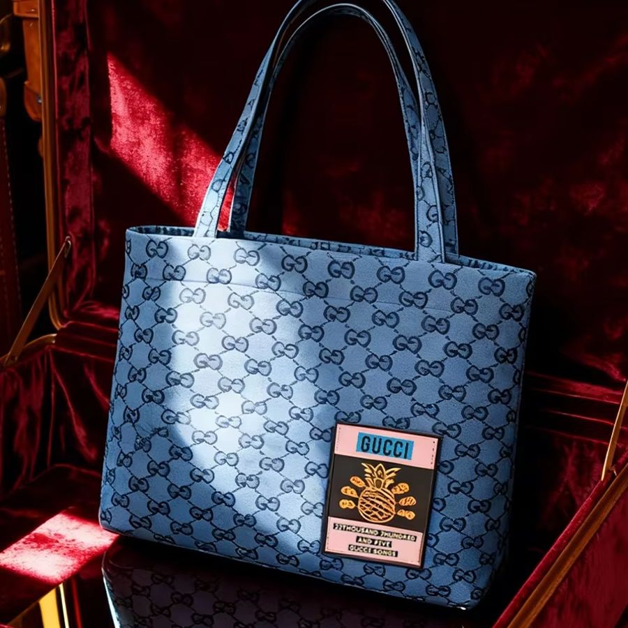 GUCCI bag Womens Canvas Tote B - Tote Bag Beach recension och pris